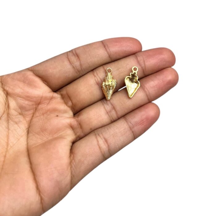 Pingente Caracol 18mm Dourado - 1 Und - Imagem 2