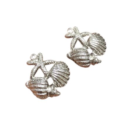 Pingente Estrela/Búzio/Concha 22mm Níquel – 1 Und