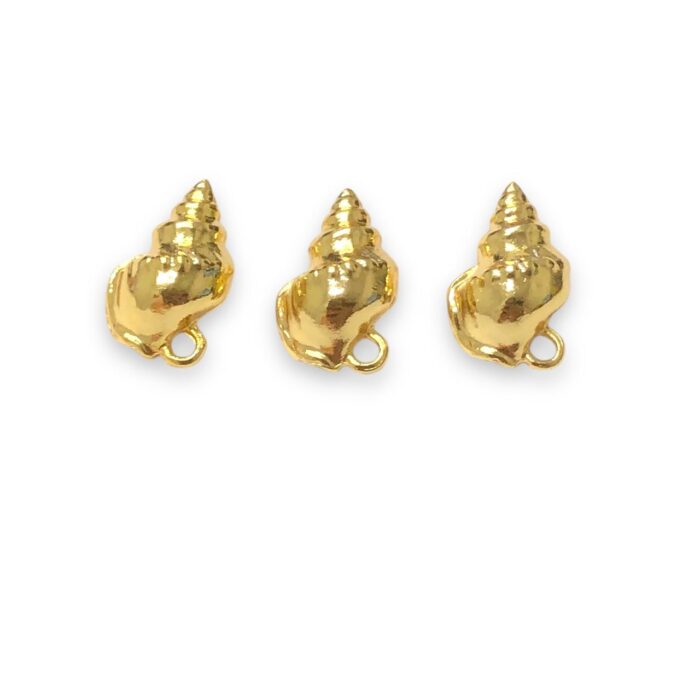 Pingente Caracol 18mm Dourado – 1 Und - Imagem 4