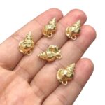 Pingente Caracol 18mm Dourado – 1 Und - Imagem 2