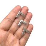 Cantoneira P/ Bolsa Trabalhada 1.7cm Níquel – 1 Und - Imagem 2