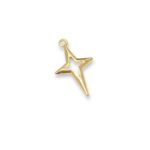 Pingente Estrela Vazado 26mm Dourado – 1 Und