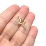 Pingente Estrela Vazado 26mm Dourado – 1 Und - Imagem 3