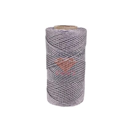 Cordão Lurex 1.5mm Prata – C/50 Metros
