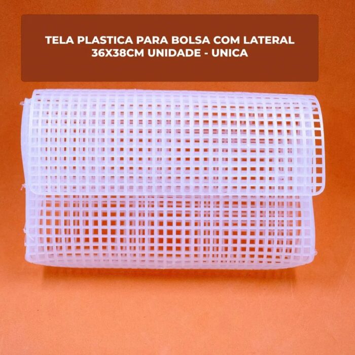 Tela Plástico P/ Bolsa Pequena 36x38cm Transparente – 1 Und - Imagem 3