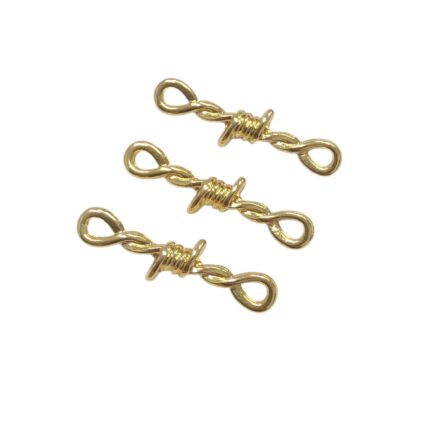 Entremeio Trabalhado 31mm Dourado – 1 Und