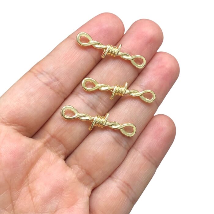 Entremeio Trabalhado 31mm Dourado – 1 Und - Imagem 3