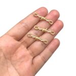 Entremeio Trabalhado 31mm Dourado – 1 Und - Imagem 2