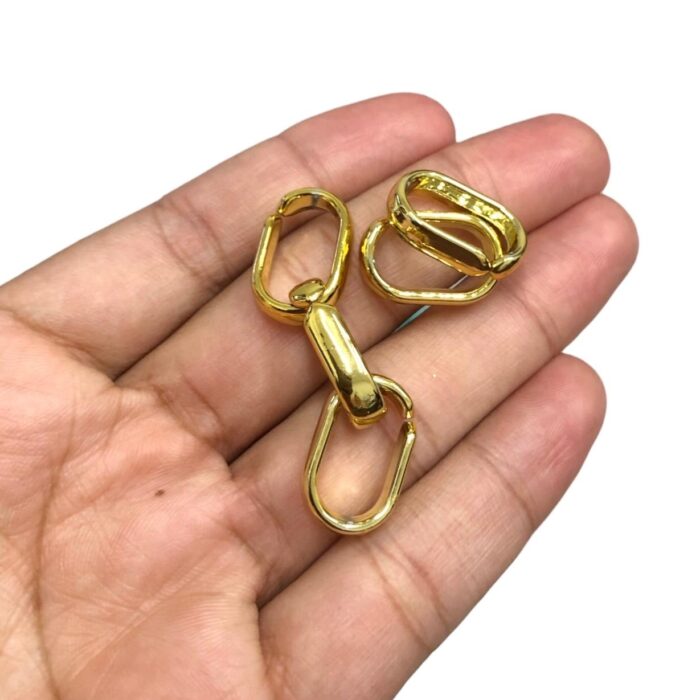 Conta Elo Abs 19mm Dourado - 20 Gramas - Imagem 3