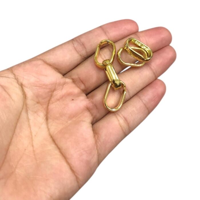 Conta Elo Abs 19mm Dourado - 20 Gramas - Imagem 2