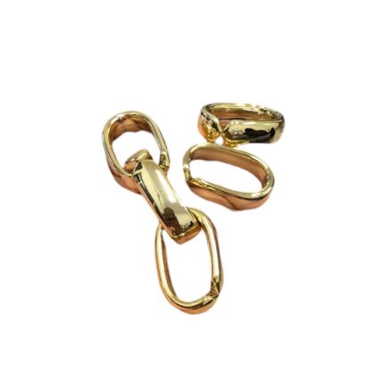 Conta Elo Abs 25mm Dourado – 20 Gramas