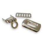 Fecho P/Bolsa 2.9x1.65cm Níquel - 1 Und