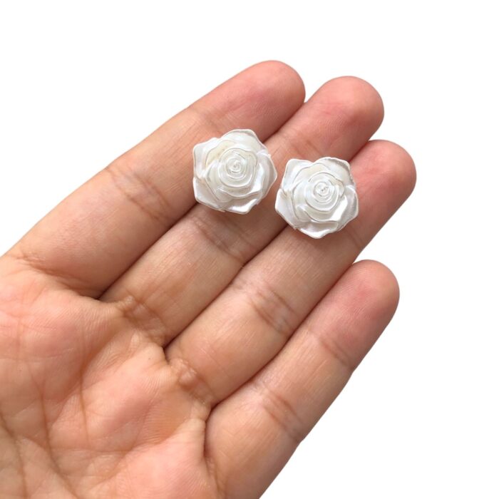 Base Brinco Flor Pérola - 1 Par - Imagem 2