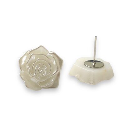 Base Brinco Flor Pérola - 1 Par
