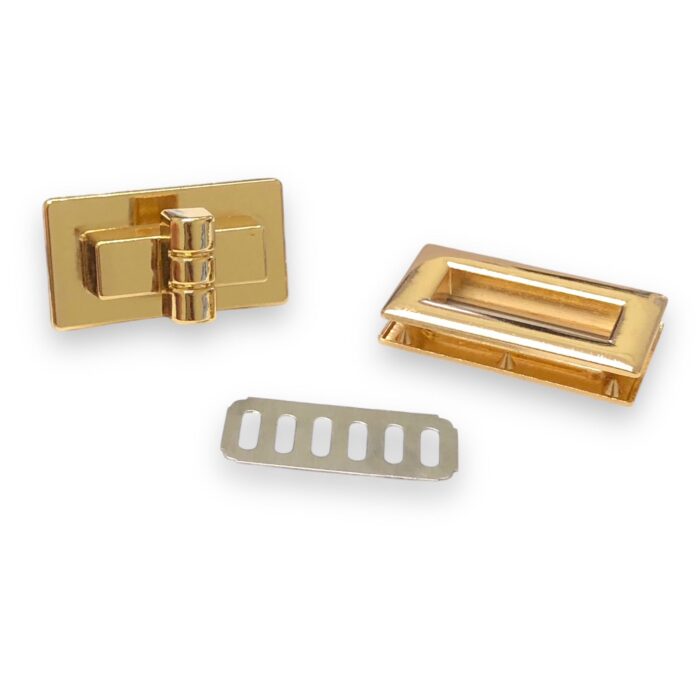 Fecho P/ Bolsa 3.15x1.7cm Dourado – 1 Und - Imagem 3