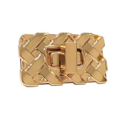 Fecho P/ Bolsa Oval 4x2.4cm Dourado – 1 Und