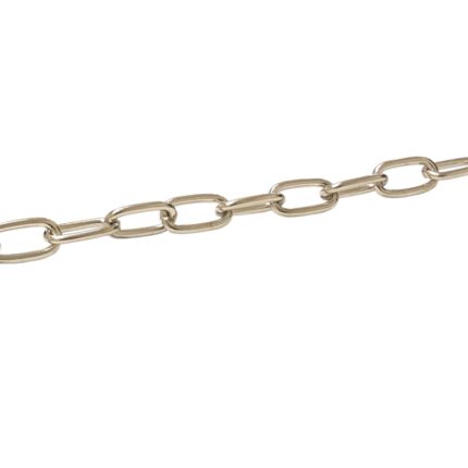 Corrente Retangular 12x23mm Metal Niquel - Metro