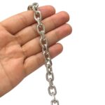 Corrente Alumínio 10x14mm Níquel - Metro - Imagem 2