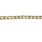 Corrente Alumínio 8x15,2mm Ouro Velho - Metro