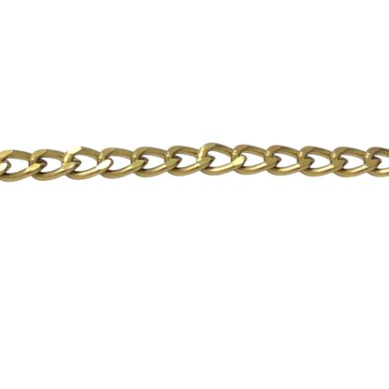 Corrente Alumínio 8x15,2mm Ouro Velho - Metro