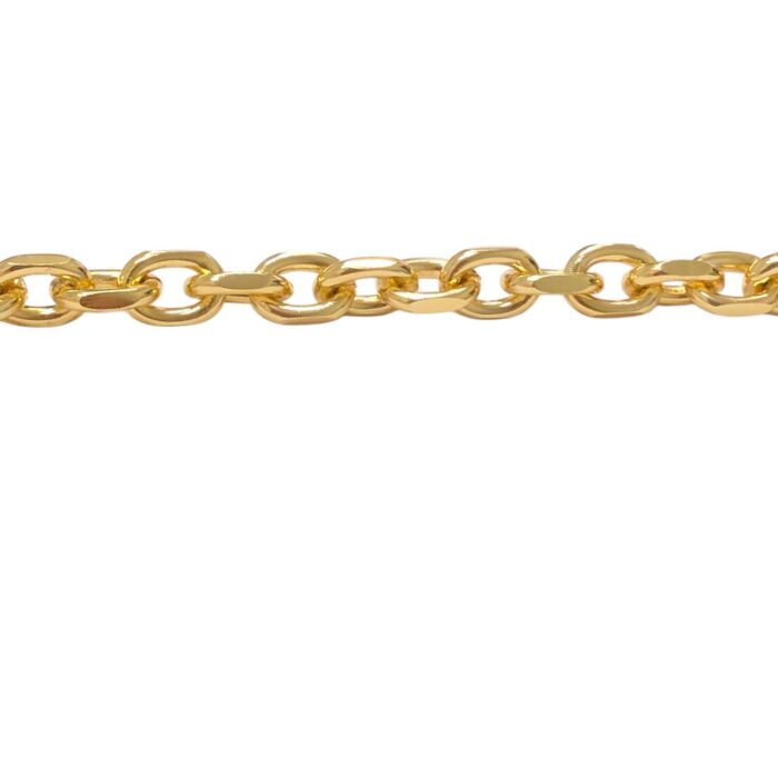 Corrente Alumínio 10×14mm Dourado – Metro - Imagem 3