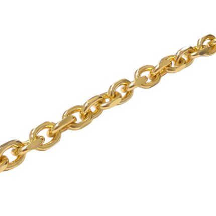 Corrente Alumínio 10×14mm Dourado – Metro