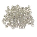 Entremeio Barril Abs 3mm Prata - C/ 5 Gramas