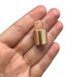 Terminal Redondo P/ Alça 15x30mm Dourado - 1 Und - Imagem 2