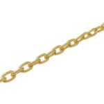 Corrente Oval Dourado Metal - Metro