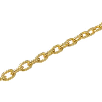 Corrente Oval Dourado Metal - Metro