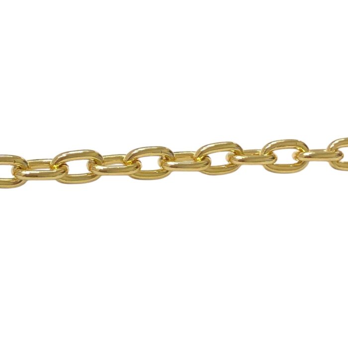 Corrente Oval Dourado Metal - Metro - Imagem 3