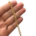 Corrente Oval Dourado Metal - Metro - Imagem 2