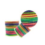 Fio Rabo De Rato Tule 1mm Multicor C/ Fio Metalizado - Peça C/ 50 Metros