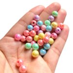 Conta Bola Irizada 8mm Acrílico - 20 Gramas - Imagem 2