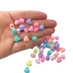 Conta Infantil Coração 9mm Plástico - 20 Gramas - Imagem 2