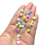 Conta Infantil Coração 8mm Cintilante Acrílico - 20 Gramas - Imagem 4