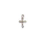 Pingente Cruz P/Strass 21mm Níquel - 1 Und