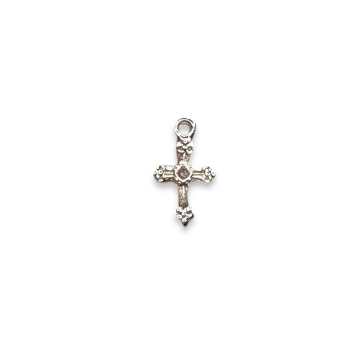 Pingente Cruz P/Strass 21mm Níquel - 1 Und - Imagem 1