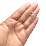 Pingente Cruz P/Strass 21mm Níquel - 1 Und - Imagem 2