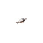 Pingente Peixe 21mm Níquel - 1 Und