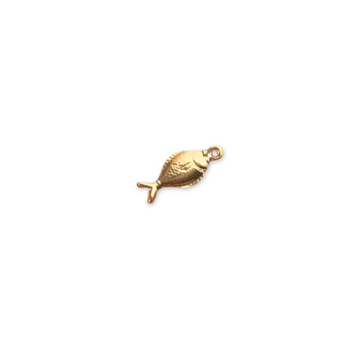 Pingente Peixe 21mm Dourado – 1 Und - Imagem 1
