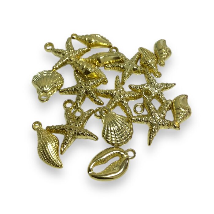 Conta Pingente Fundo do Mar Dourado - 20 Gramas - Imagem 3
