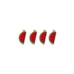 Pingente Melancia 23mm Dourado - 1 Und