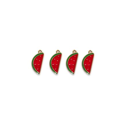 Pingente Melancia 23mm Dourado - 1 Und