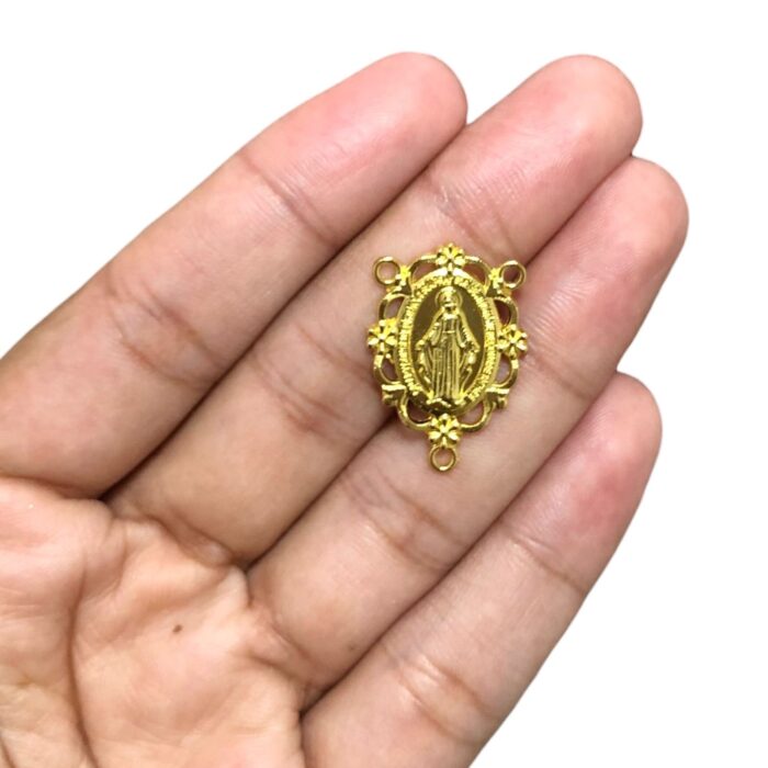 Entremeio N. Sra Das Graças 25mm Dourado - 1 Und - Imagem 3