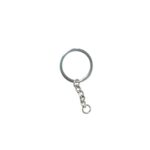 Argola P/Chaveiro 30mm C/Corrente Níquel – 1 Und