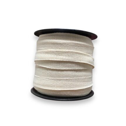 Cadarço Sarjado 14mm Cru – Metro
