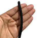 Cordão de Algodão Trançado 6mm Preto – Metro - Imagem 2