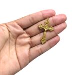 Pingente Cruz 42mm Dourado - 1 Und - Imagem 2