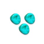 Conta Mármore Achatada Disforme Resina - 20 Gramas